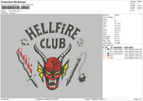 HellFire Embroidery File 4 size