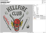HellFire Embroidery File 4 size