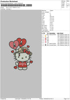 Kitty Benito Embroidery File 6 sizes