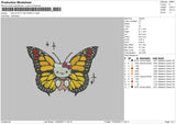 Kitty Butterfly Embroidery File 6 sizes