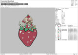 Hk Strawberry Embroidery Embroidery File 6 sizes