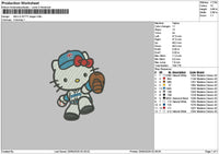 Kitty Ranger 02 Embroidery File 6 sizes