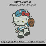 Kitty Ranger 02 Embroidery File 6 sizes