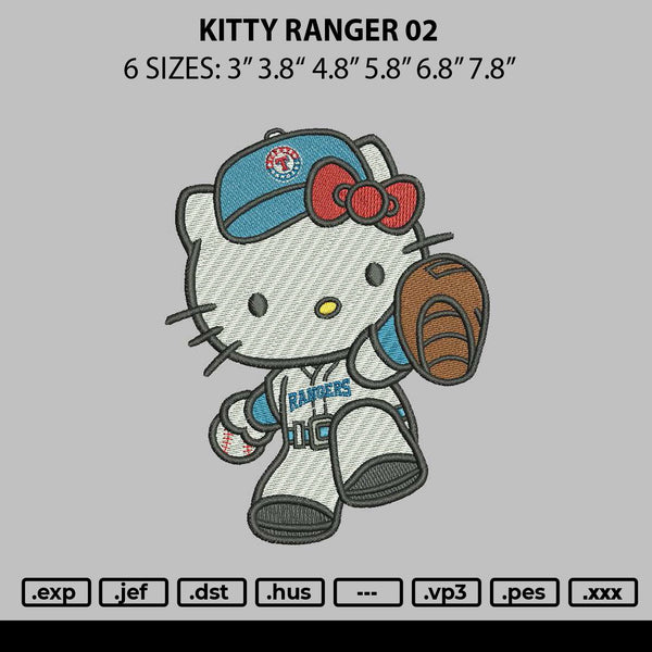 Kitty Ranger 02 Embroidery File 6 sizes