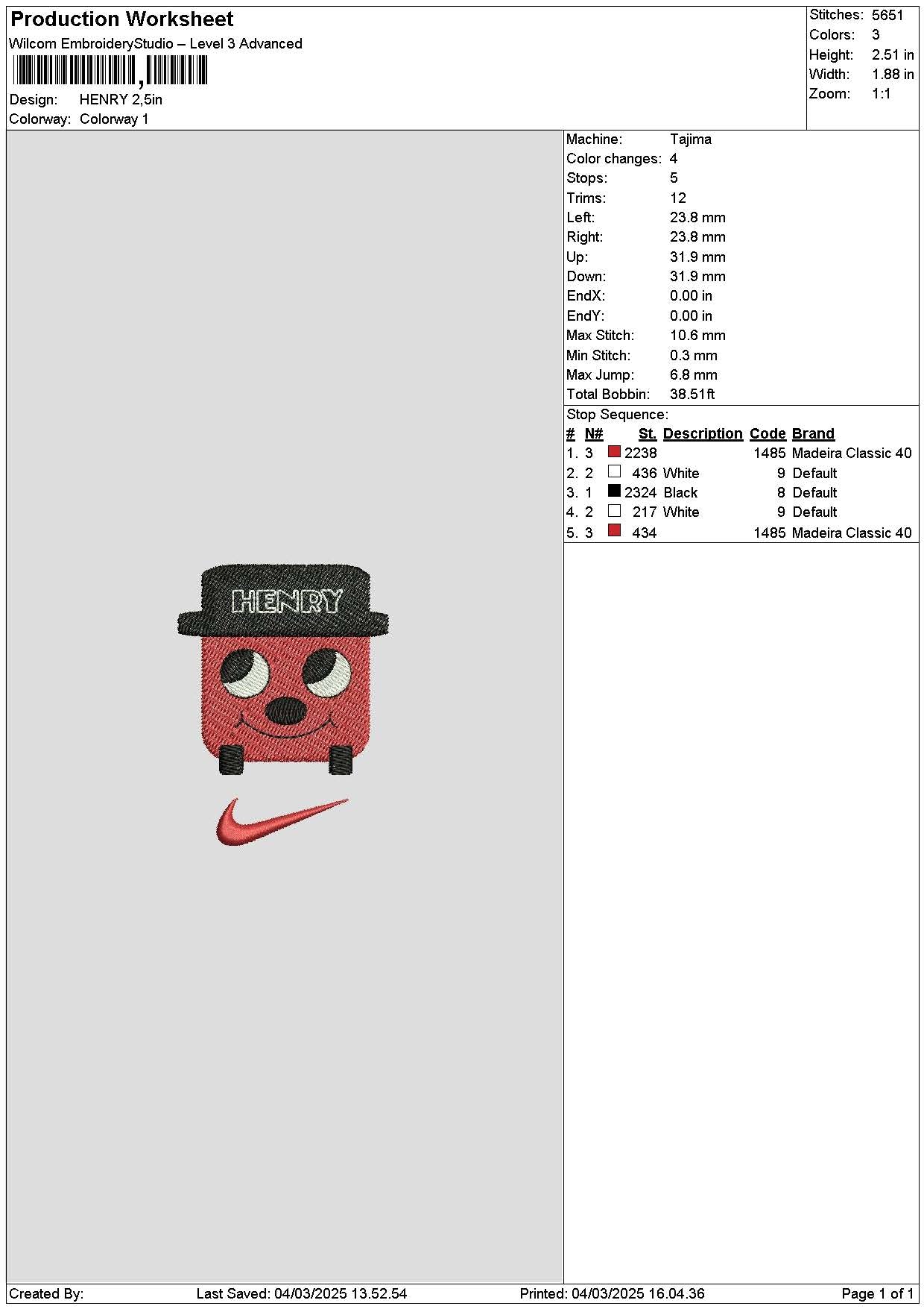 Red Bus Embroidery File 6 sizes