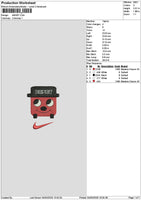 Red Bus Embroidery File 6 sizes