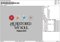 Restoredtext Embroidery File 6 sizes