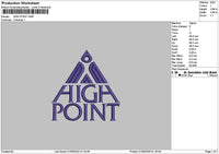 Hightext 0109 Embroidery File 6 sizes