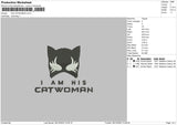 His Catwomen Embroidery File 6 sizes