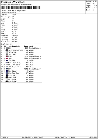 Hisooka 004 Embroidery File 4 size