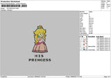 Princesstext 1808 Embroidery File 6 sizes