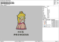 Princesstext 1808 Embroidery File 6 sizes