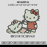 Hk Sleep 02 Embroidery File 6 sizes