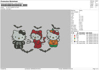 Hk Halloween V8 Embroidery File 6 sizes