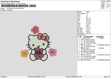 Hk Flowers 0105 Embroidery File 6 sizes