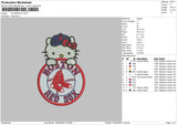 Hk Boston Embroidery File 6 sizes