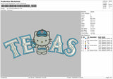 Texas Hk V2 Embroidery File 6 sizes