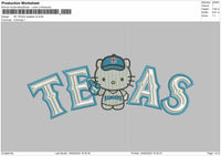 Texas Hk V2 Embroidery File 6 sizes