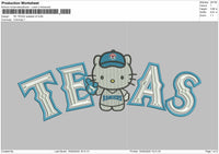 Texas Hk V2 Embroidery File 6 sizes