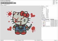 Hk Chucky Embroidery File 6 sizes