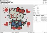 Hk Chucky Embroidery File 6 sizes