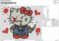Hk Chucky Embroidery File 6 sizes
