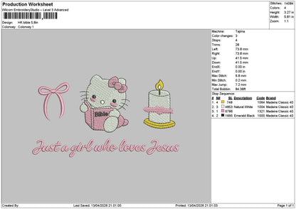 Hk Book 1304 Embroidery File 6 sizes