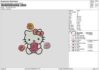 Hk Flowers 0705 Embroidery File 6 sizes
