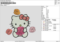 Hk Flowers 0705 Embroidery File 6 sizes