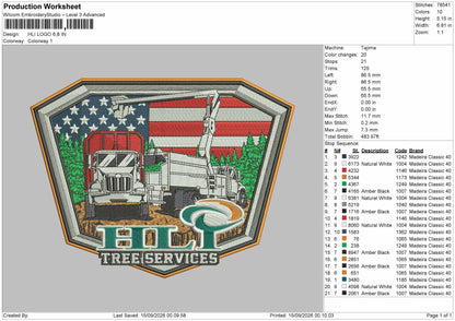 Hli Text 01 Embroidery Machine Design File 6 sizes