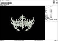 Hocytext Embroidery File 6 sizes