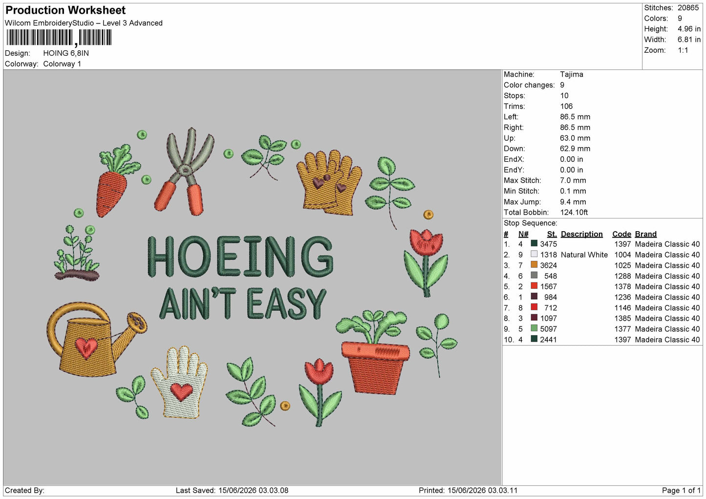 Hong Text Embroidery Machine Design File 6 sizes