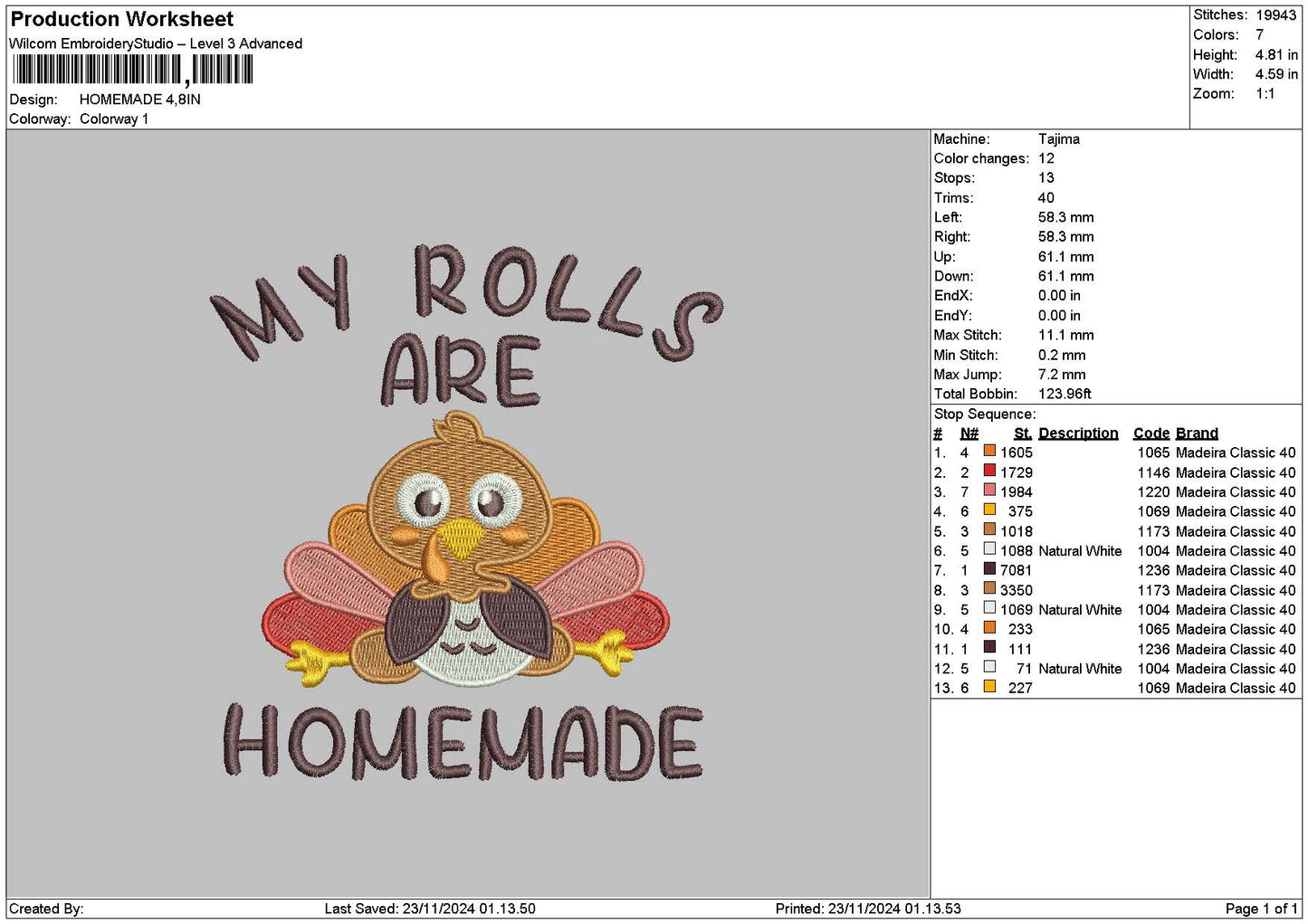 Birdtext 01 Embroidery File 6 sizes