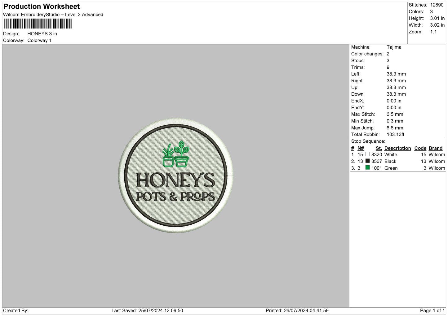 Honeyscircle Embroidery File 6 sizes