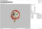 Ghost Ice 02 Embroidery File 6 sizes