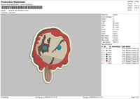 Ghost Ice 02 Embroidery File 6 sizes