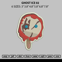 Ghost Ice 02 Embroidery File 6 sizes