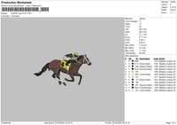 Horse 2310 Embroidery File 6 sizes