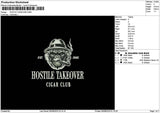 Hostiletext Embroidery File 6 sizes