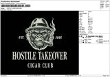 Hostiletext Embroidery File 6 sizes