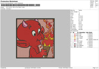 Hot Stuff The Little Devil Embroidery File 4 sizes