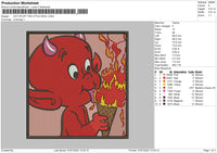 Hot Stuff The Little Devil Embroidery File 4 sizes