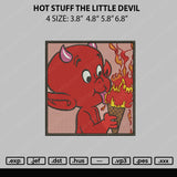 Hot Stuff The Little Devil Embroidery File 4 sizes