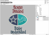 House Text 0406 Embroidery Machine Design File 6 sizes