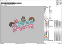 Housetext 2106 Embroidery File 6 sizes