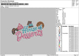 Housetext 2106 Embroidery File 6 sizes