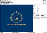 Housetext 2404 Embroidery File 6 sizes