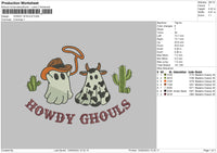 Ghostcow Embroidery File 6 sizes