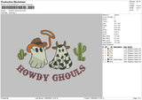 Ghostcow Embroidery File 6 sizes