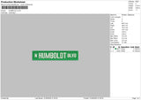 Humboldtext Embroidery File 6 sizes